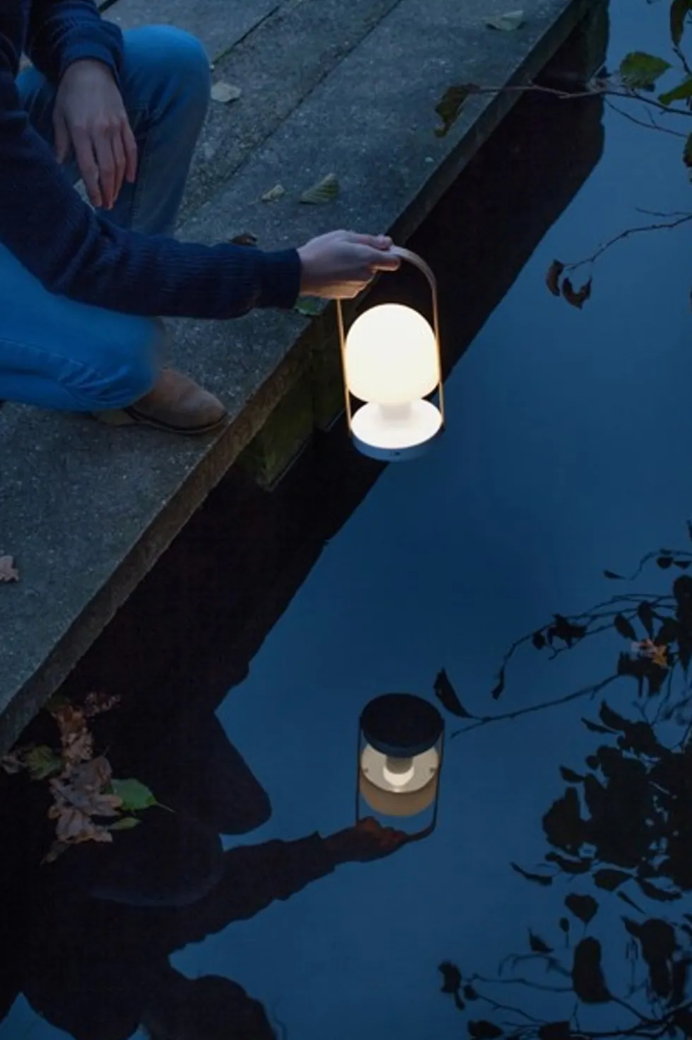 FollowMe batterilampe / bordlampe, hvid