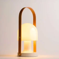 FollowMe Glossy batterilampe / bordlampe, hvid