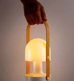FollowMe Glossy batterilampe / bordlampe, hvid