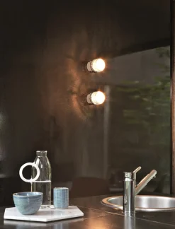 Fresnel væglampe / loftlampe, hvid
