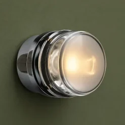 Fresnel væglampe / loftlampe LED, forkromet