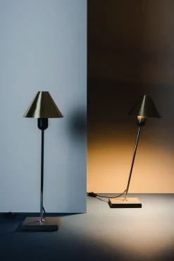 Gira bordlampe, messing