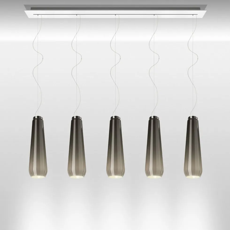 Glass Drop Pendel, Hvid