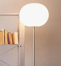 Glo-Ball F1 standerlampe, sølv