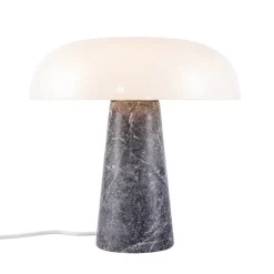 Glossy bordlampe grå