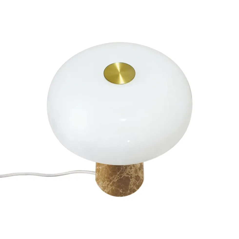 Glossy Mini bordlampe, beige