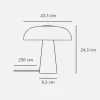 Glossy Mini bordlampe, hvid