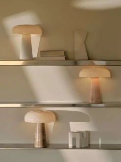 Glossy Mini bordlampe, pink jade