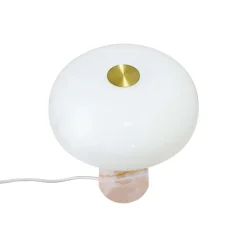 Glossy Mini bordlampe, pink jade