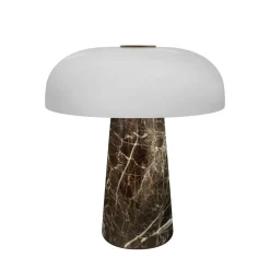 Glossy Mini Portable bordlampe, gråbrun