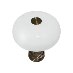Glossy Mini Portable bordlampe, gråbrun