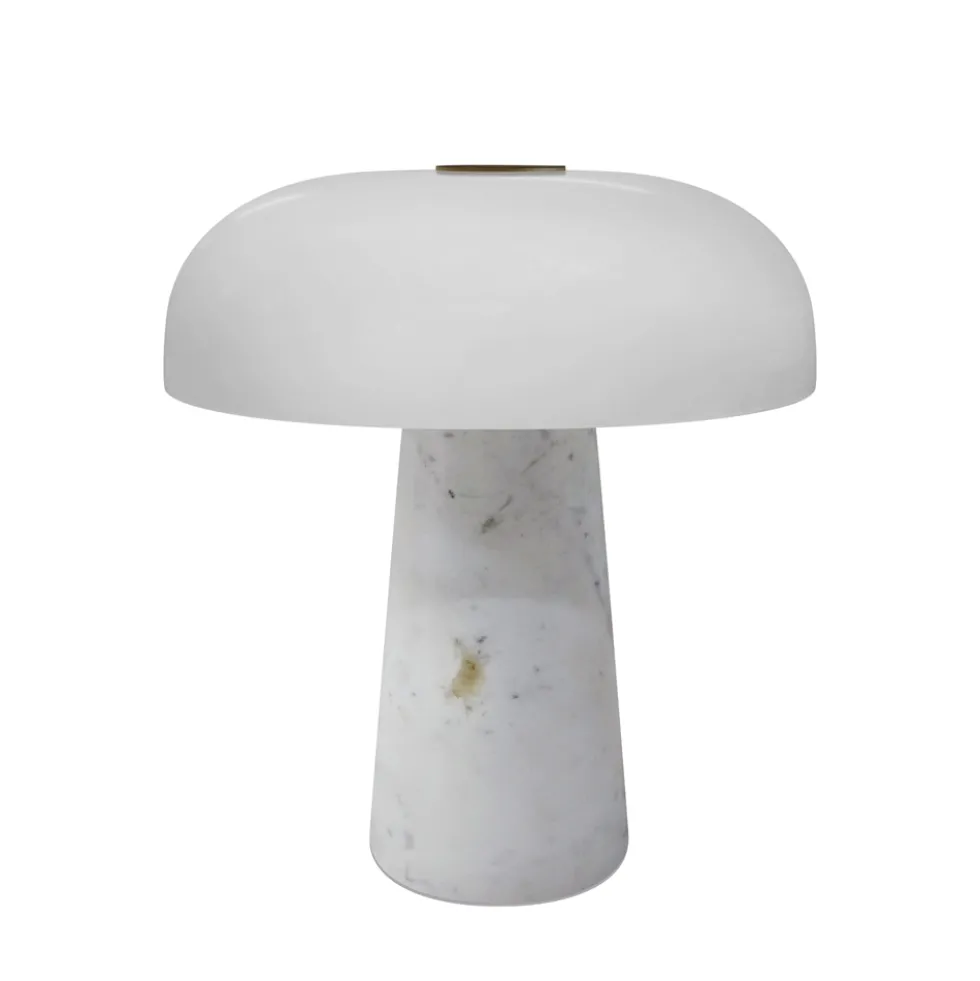 Glossy Mini Portable bordlampe, hvid