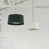 GT6 pendel Ø45, hvid m/sort ophæng