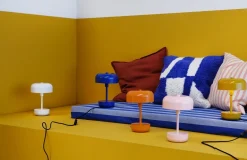 Haipot portable bordlampe/batterilampe, blå
