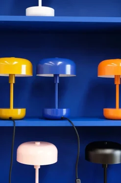 Haipot portable bordlampe/batterilampe, lyserød