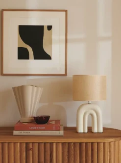 Haze bordlampe, beige
