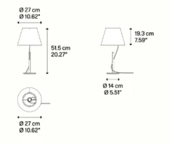 Hover bordlampe