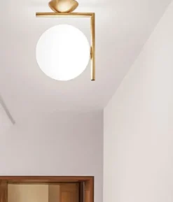 IC Light C/W1 væglampe / loftlampe, messing