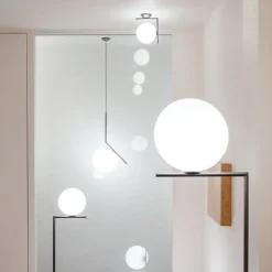 IC Light C/W2 væglampe / loftlampe, krom
