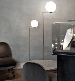 IC Light F2 gulvlampe, krom