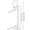 IC Light F1 gulvlampe, messing