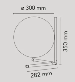 IC Light T2 bordlampe, messing