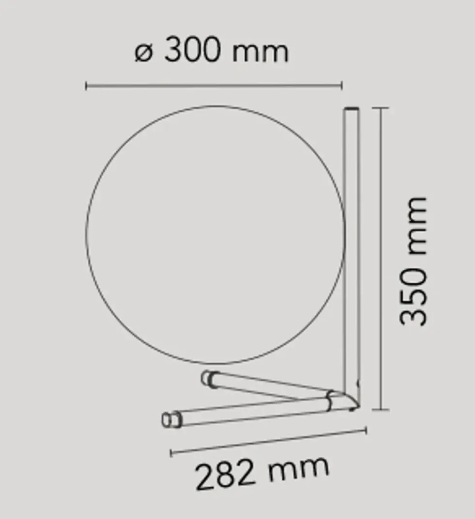 IC Light T2 bordlampe, messing