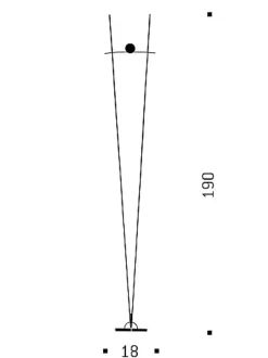 Ilios gulvlampe, sort