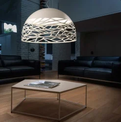Kelly Large Dome pendel, hvid