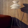 Kiku gulvlampe, hvid/stål