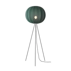 Knit-Wit Ø60 gulvlampe høj, tweed grøn