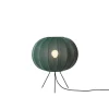 Knit-Wit Ø45 gulvlampe lav, tweed grøn