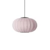 Knit-Wit Ø57 oval pendel LED, lys pink