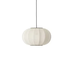 Knit-Wit Ø45 oval pendel, pearl hvid