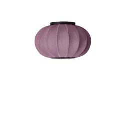 Knit-Wit Ø45 oval væglampe / loftlampe, bourgogne