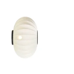Knit-Wit Ø57 oval væglampe / loftlampe, pearl hvid