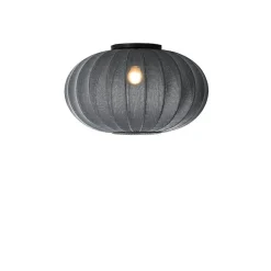 Knit-Wit Ø57 oval væglampe / loftlampe, sort