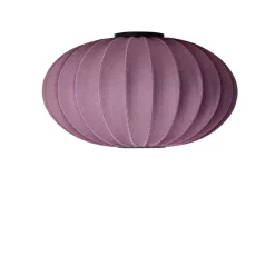 Knit-Wit Ø76 oval væglampe / loftlampe, bourgogne