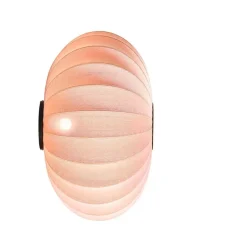 Knit-Wit Ø76 oval væglampe / loftlampe, koral