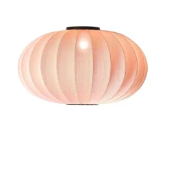 Knit-Wit Ø76 oval væglampe / loftlampe, koral