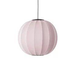 Knit-Wit Ø60 rund pendel LED, lys pink