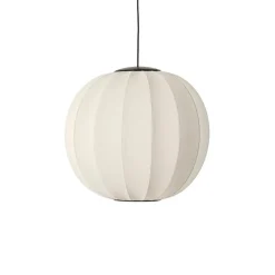 Knit-Wit Ø60 rund pendel LED, pearl hvid