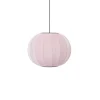 Knit-Wit Ø45 rund pendel, lys pink
