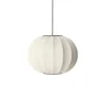 Knit-Wit Ø45 rund pendel, pearl hvid