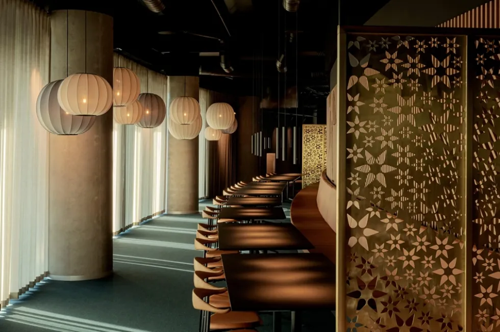 Knit-Wit Ø45 rund pendel, sandstone