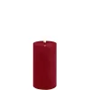 LED bloklys, Carmine red, Rustic, 7,8x15 cm