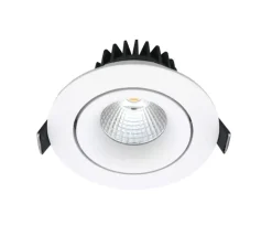 LED Downlight Tilt 10,9W, indbygning, mat hvid