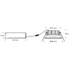 LED Downlight 5W, indbygning, mat hvid