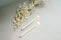 LED juletræslys m. guld clip, White, 4-pak, 1,3x13,8cm