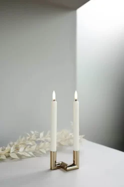 LED mini stagelys, Nordic White, Smooth, 2-pak, 1,3x13,8cm